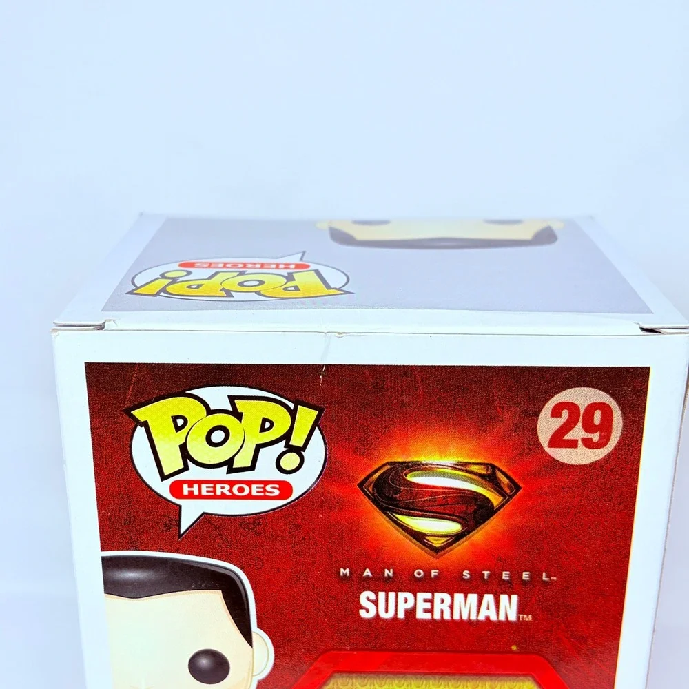 Funko Pop Heroes Superman 29 Man of Steel Vinyl Figure DC Universe Blue Red Suit